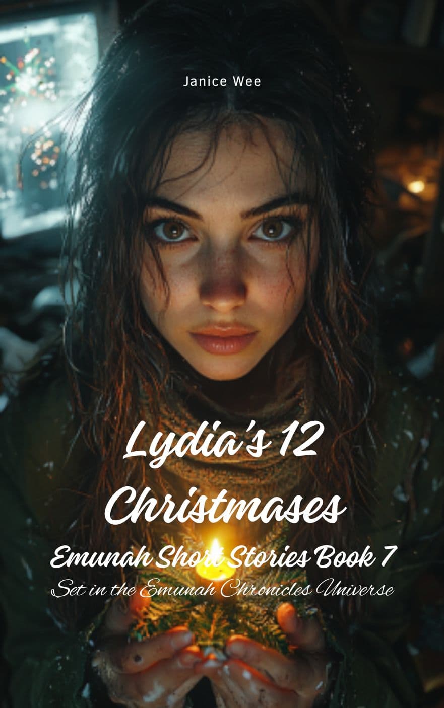 Lydia's 12 Christmases book cover - coming of age story during tribulation period