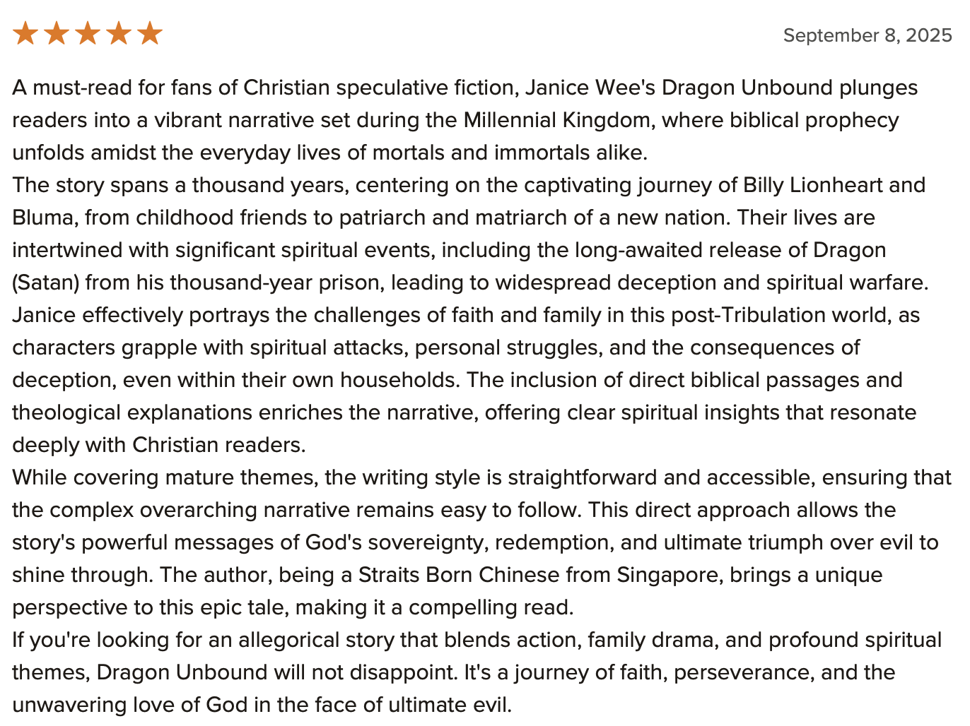 Dragon Unbound Book Review